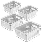 Kit Organizador de Geladeira - Acrilic Line - COMPRE 1 LEVE 2