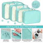 Kit Organizador de Viagem com 7 Bolsas - StyleTrip