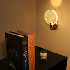 Arandela Bolhas Cristal Dourada