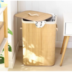 Cesto Retangular EcoBambu: Praticidade e Sofisticação