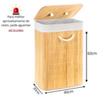 Cesto Retangular EcoBambu: Praticidade e Sofisticação