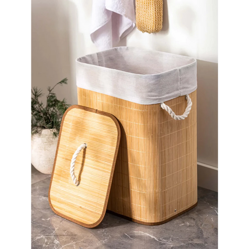 Cesto Retangular EcoBambu: Praticidade e Sofisticação