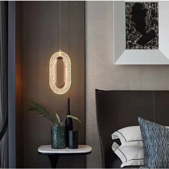 Luminária Orion Gold - Pendente Oval Dourado