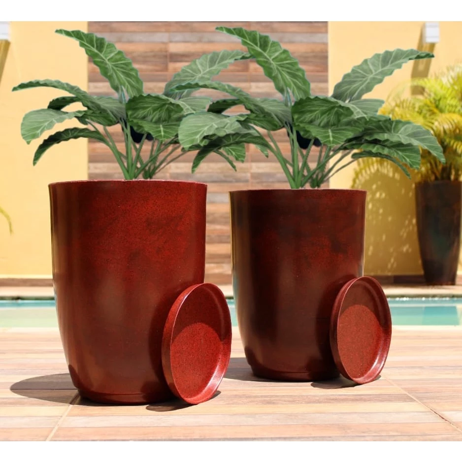 Kit com 2 Vasos - Duo Elegance Mármore