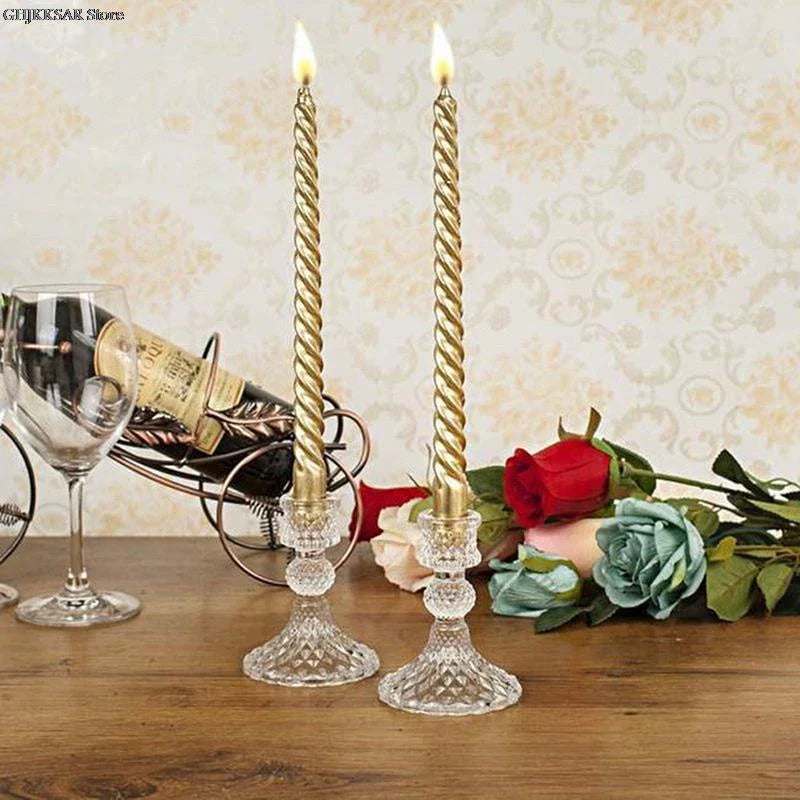 Castiçal de Vidro – Castiçal Prisma Decor