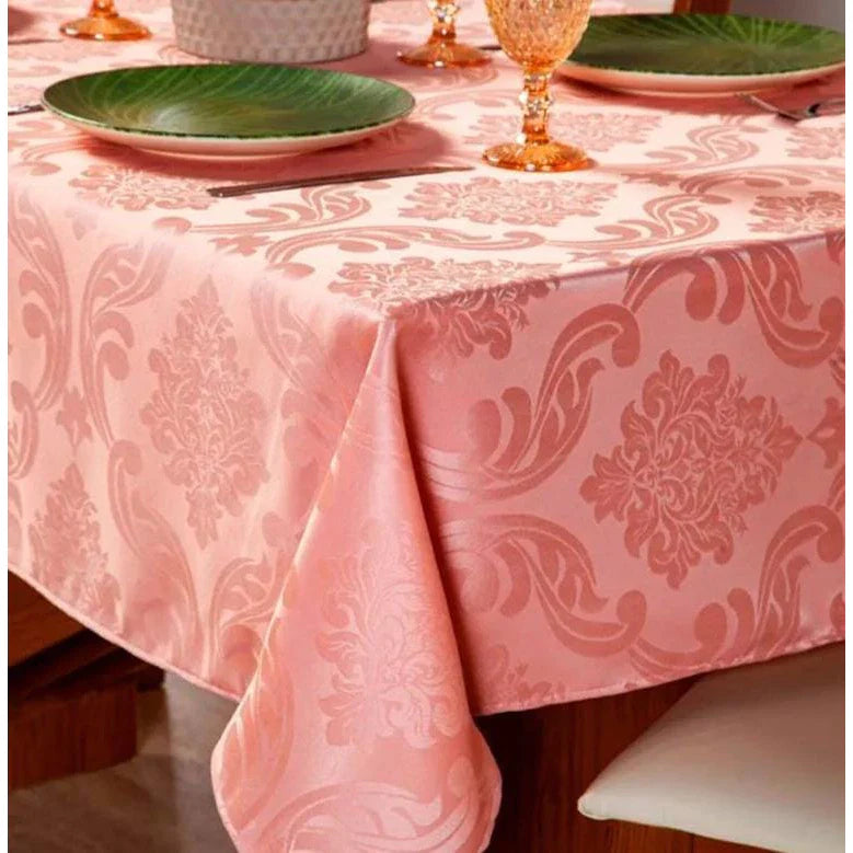 Toalha de Mesa Jacquard Luxo para 6 Lugares