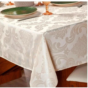 Toalha de Mesa Jacquard Luxo para 6 Lugares