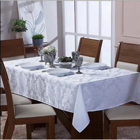 Toalha de Mesa Decorativa Jacquard - Para Mesas de 4, 6, 8 e 10