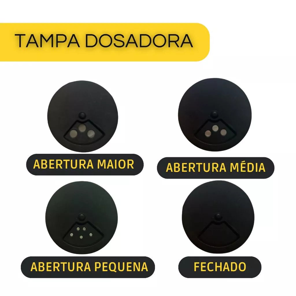 Porta Condimentos Giratório Preto – 9 Potes