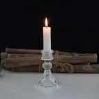 Castiçal de Vidro – Castiçal Prisma Decor