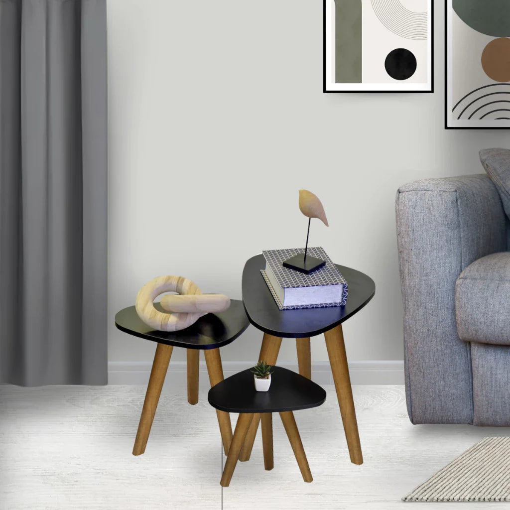 Trio Elegance – Mesinhas Laterais Redondas