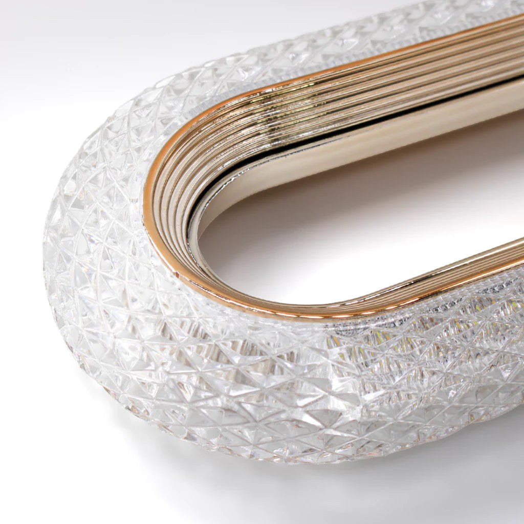 Luminária Orion Gold - Pendente Oval Dourado