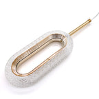 Luminária Orion Gold - Pendente Oval Dourado