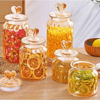 Coração de Cristal - Pote Hermético Premium