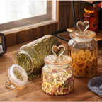 Coração de Cristal - Pote Hermético Premium