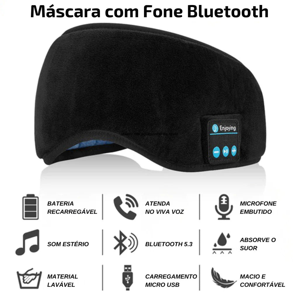 DREAM SOUND – Máscara de Dormir com Fones Bluetooth